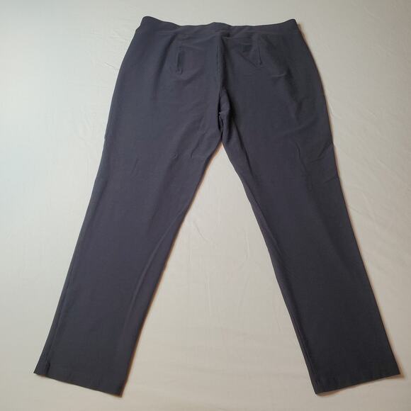 Eileen Fisher Womens Size L Stretch Crepe Slim Leg Pants Gray - Picture 5 of 8